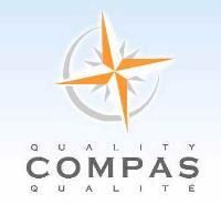 Logo de Compas : l'outil qualité, réflexif et holoptique, du cycle de projet du secteur humanitaire européen